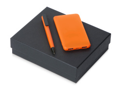 Подарочный набор «COLOR IT» c ручкой и повербанком, Размер 5000 mAh, Цвет оранжевый