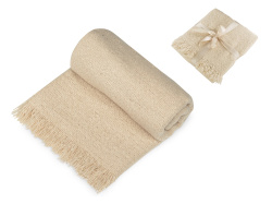 Плед акриловый «Mohair», Цвет бежевый