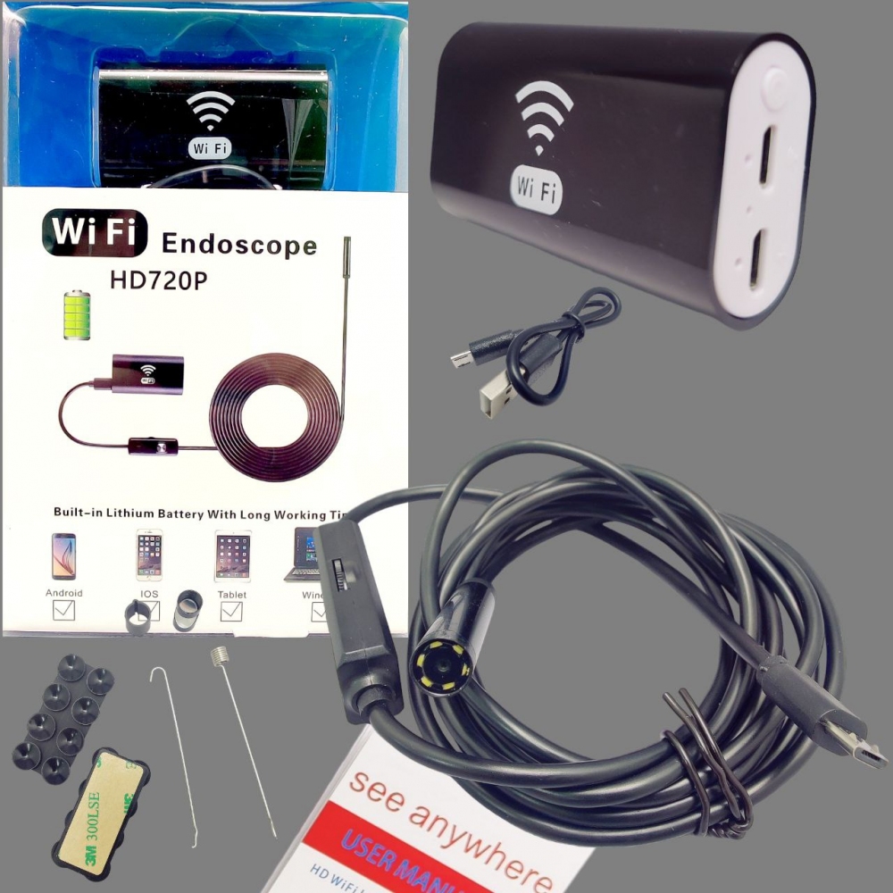 Эндоскоп Wi-Fi Endoscope YPC-HD720P (арт: 111018176) от 1 100 ₽ рублей  оптом в Москве