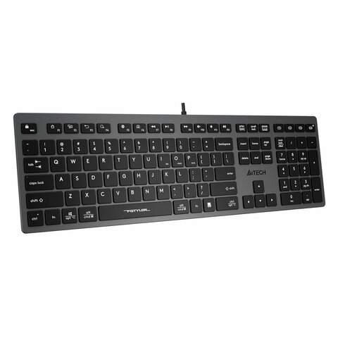 Клавиатура проводная A4TECH Fstyler FX50, USB, 109 кнопок, серая, 1624628