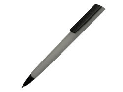 Ручка пластиковая soft-touch шариковая «Taper», Цвет серый/черный