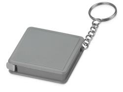 Брелок-рулетка «Дюйм», 1м, Размер 1м, Цвет серый/серебристый