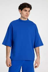 Футболка оверсайз унисекс T9, синяя, XS–XXL