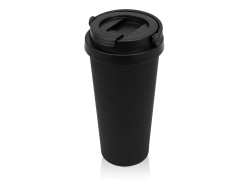Вакуумная термокружка «Grant», soft-touch, тубус, Цвет черный