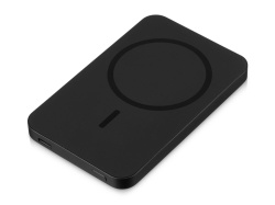 Магнитный беспроводной внешний аккумулятор «Razor», металл, 5000 mAh, Цвет черный