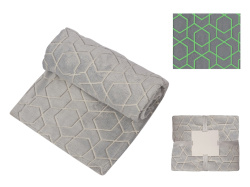 Светящийся в темноте плед «Lattice», Цвет серый