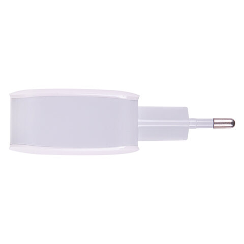 Зарядное устройство быстрое сетевое (220 В) SONNEN, USB QC 3.0 18 Вт, 3 А, белое, 455506