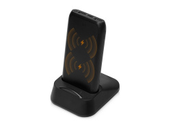 Беспроводное портативное зарядное устройство с зарядной станцией «UnIQ», 10000 mAh, Цвет черный