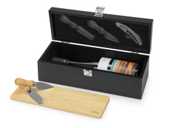 Набор «Mino» для вина и сыра, Цвет черный, светло-коричневый, серебристый