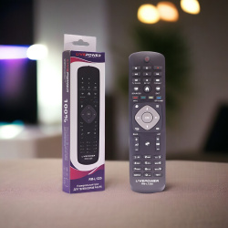 Пульт д/у универсальный RM-L1225 для телевизоров PHILIPS, IR интерфейс, радиус до 10 м, черный / Надежность и комфорт в управлении