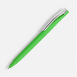 Ручка шариковая Pin Soft Touch, зеленая, 14,5х1,0 см