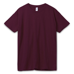 Футболка унисекс Regent 150, бордовая, XS–3XL