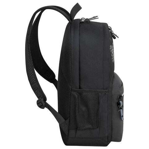 Рюкзак BRAUBERG FASHION CITY универсальный, 2 отделения, "Norm", черный, 46х31х15 см, 272573