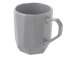 Кружка с гранями «Amery», Цвет серый матовый