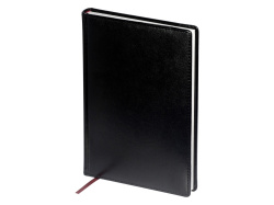 Ежедневник недатированный А5 «Sidney Nebraska» с белым срезом, Размер A5, Цвет черный