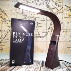 Настольная Бизнес Лампа с LCD-дисплеем Business Desk lamp Led (календарь, часы, будильник, термометр