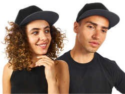 Бейсболка с прямым козырьком «Los Angeles 2.0», Цвет черный, серый меланж