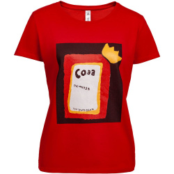 Футболка женская «Сода», красная, S–XL