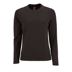 Футболка с длинным рукавом Imperial LSL Women, черная, S–XXL
