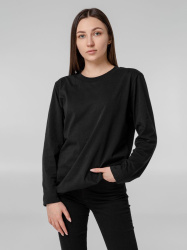 Футболка с длинным рукавом Lehta, черная, S–3XL