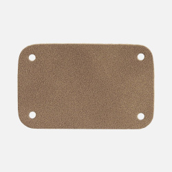 Лейбл Eta Nubuck Touch, S, коричневый, 2,5х4 см