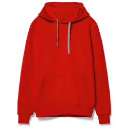 Толстовка с капюшоном Unit Kirenga Heavy, красная, XS–5XL