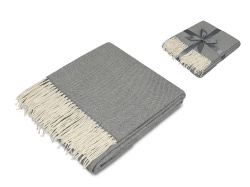 Плед акриловый «Dapple» 160 х 210 см, Цвет холодный серый