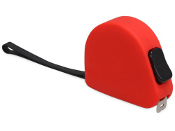 Рулетка «Meter» софт-тач, 3м, Цвет красный