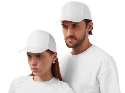 Бейсболка «Poly», Размер 56, Цвет белый