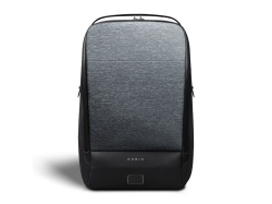 Водостойкий антикражный рюкзак FlexPackPro для ноутбука 15.6", Цвет серый/черный