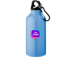 Бутылка «Oregon» с карабином, Цвет светло-синий