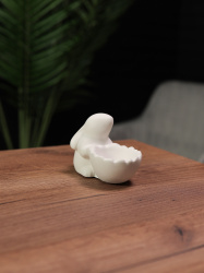 Крупный Зайчик - Статуэтка-подсвечник декоративная из гипса, арт. g005004