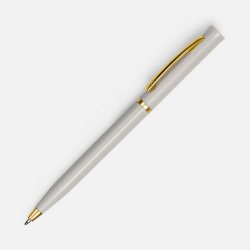 Ручка шариковая Euro Gold, серая, 13,3х0,8 см
