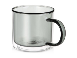 Кружка с двойными стенками «Office», Цвет черный прозрачный