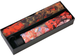 Набор «Климт. Танцовщица»: платок, складной зонт, Цвет красный