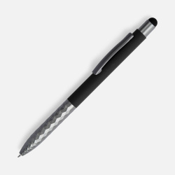 Ручка шариковая Digit Soft Touch со стилусом, черная, 14,5х1 см