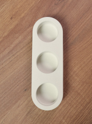 Тройной - Подсвечник декоративный из гипса, арт. g002003