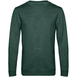 Свитшот унисекс Set In, темно-зеленый меланж, XS–3XL