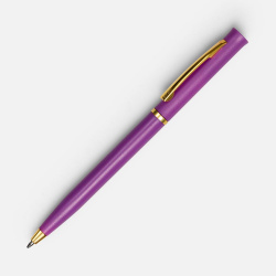 Ручка шариковая Euro Gold, фиолетовая, 13,3х0,8 см