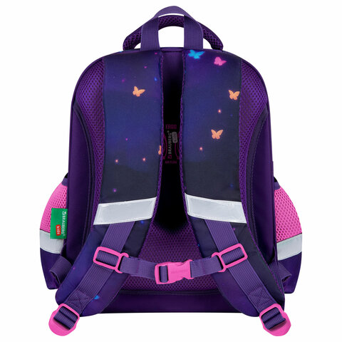 Ранец BRAUBERG KIDS STANDARD, 2 отделения, "Любознательный кот", 36х28х14 см, 273145