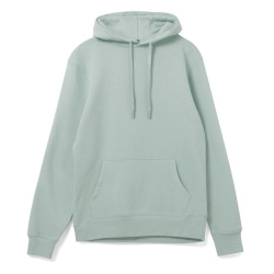 Толстовка с капюшоном унисекс Hoodie, серо-зеленая, XS–3XL
