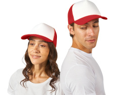 Бейсболка «Newport», Цвет белый/красный