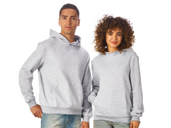 Толстовка с капюшоном «Monaco» унисекс, Размер XS, Цвет серый меланж