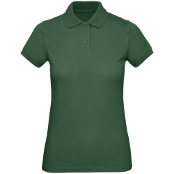 Рубашка поло женская Inspire, темно-зеленая, XS–XXL