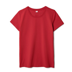 Футболка женская T-bolka Stretch Lady, темно-красная, S–XL