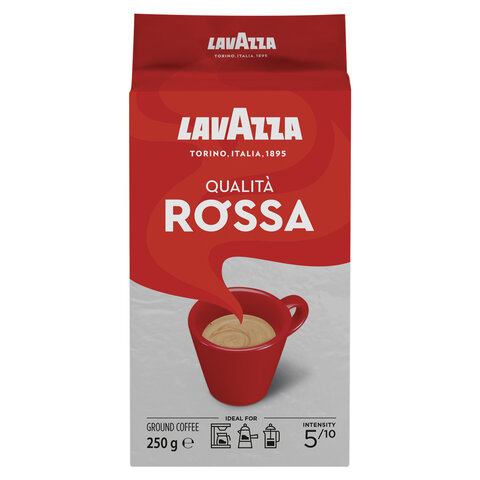 Кофе молотый LAVAZZA "Qualita Rossa" 250 г, ИТАЛИЯ, 3580