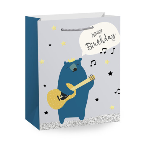 Пакет подарочный (1 штука) 33х13х45 см (XL), "Birthday Collection", ассорти, фольга, ЗОЛОТАЯ СКАЗКА, 700826