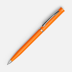 Ручка шариковая Euro Chrome, оранжевая, 13,3х0,8 см