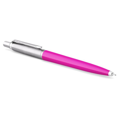 Ручка шариковая PARKER "Jotter Orig Magenta", корпус розовый, нержавеющая сталь, блистер, синяя, 2075996