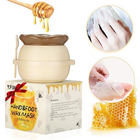 Маска парафиновая для кожи рук и ног  с экстрактом молока и меда Y.F.M HAND&FOOT WAX MASK, 180ml (за